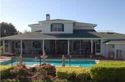 Rear of property
