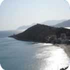 Samos beach in sunset
