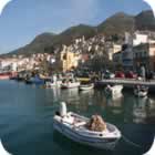 Samos boat in harbour