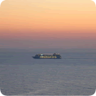 Boat in sunset