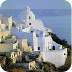 white buildings