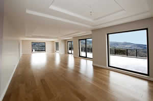 Living area with balcony