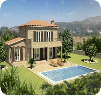 3 bed stone villa